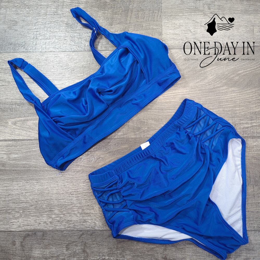CharmLeaks High Waist Bikini Swimsuit Size L